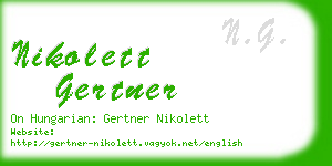 nikolett gertner business card